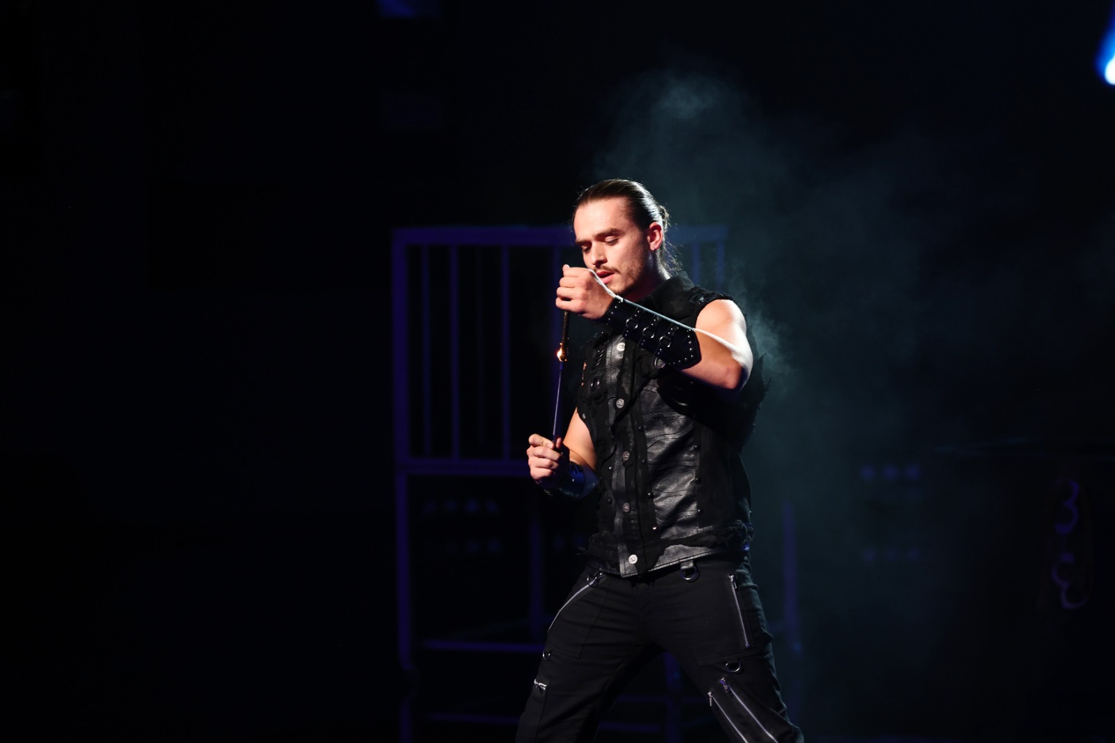 Magicman performing on stage